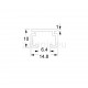 SINGLE WHITE RAIL CURTAIN RAILS